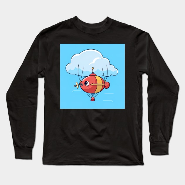 Dirigible balloon Long Sleeve T-Shirt by ComicsFactory